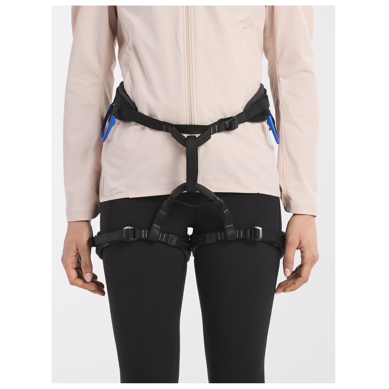 LACD Imbracatura Da Arrampicata Easy EXP - Unisex, Leggera E Regolabile - Blu Per Via Ferrata E Alpinismo
