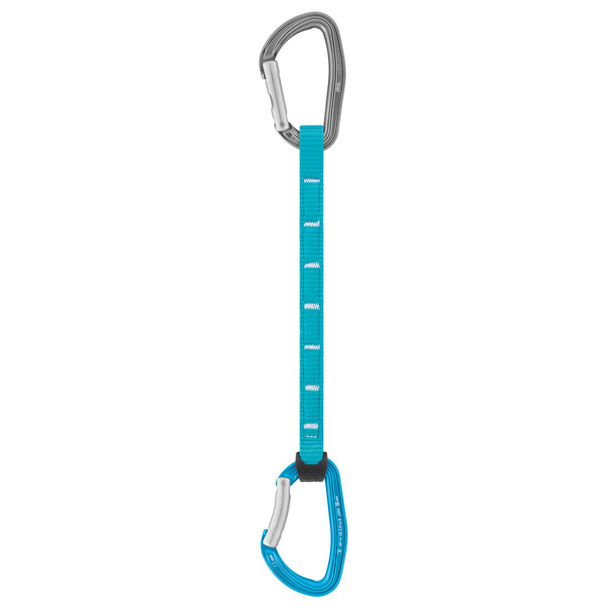 Petzl Djinn Axess Dégaine - 11cm, 103g, Mousquetons Alu, Ouverture 24mm, Résistance 23kN, Escalade Falaise