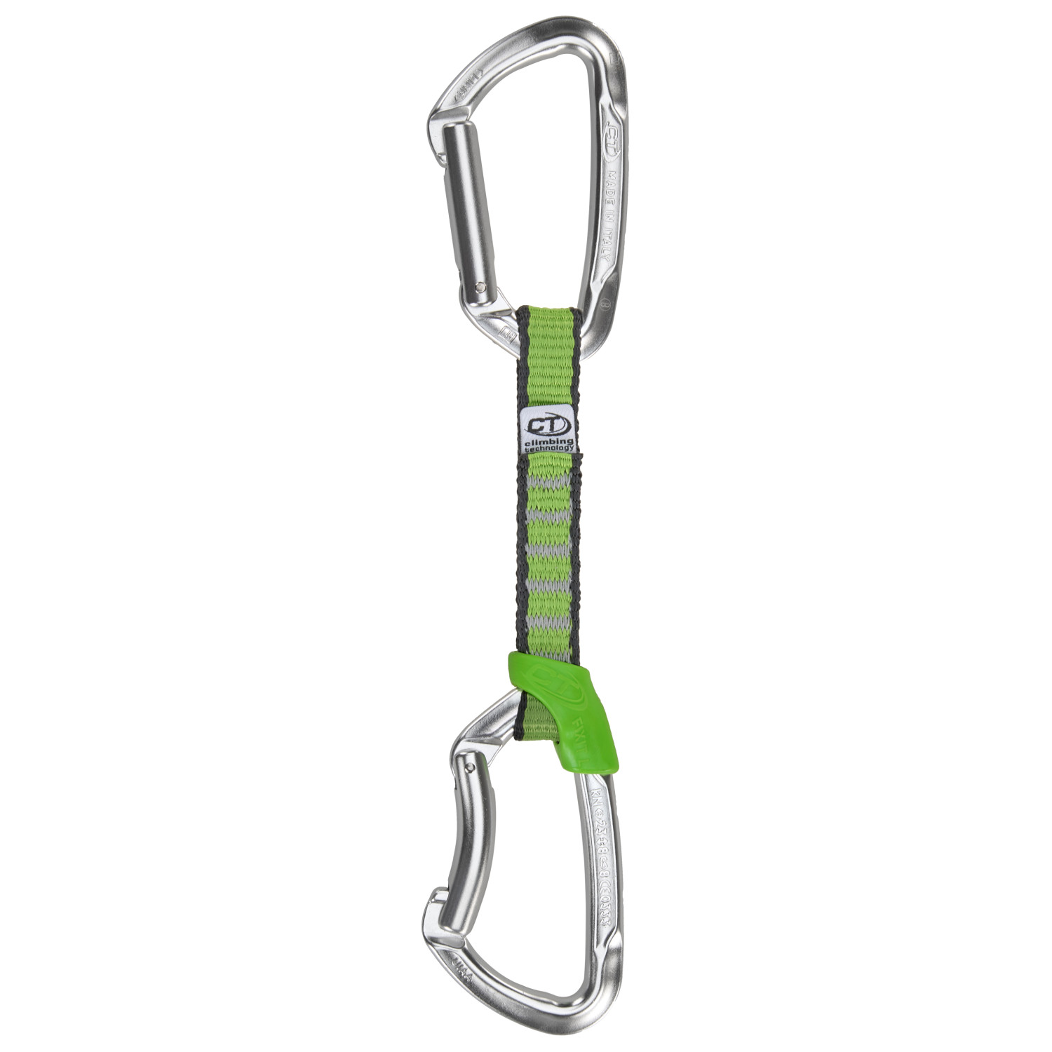Dégaine D'Escalade Climbing Technology Lime - 12 Cm Nylon Pour Via Ferrata Et Alpinisme