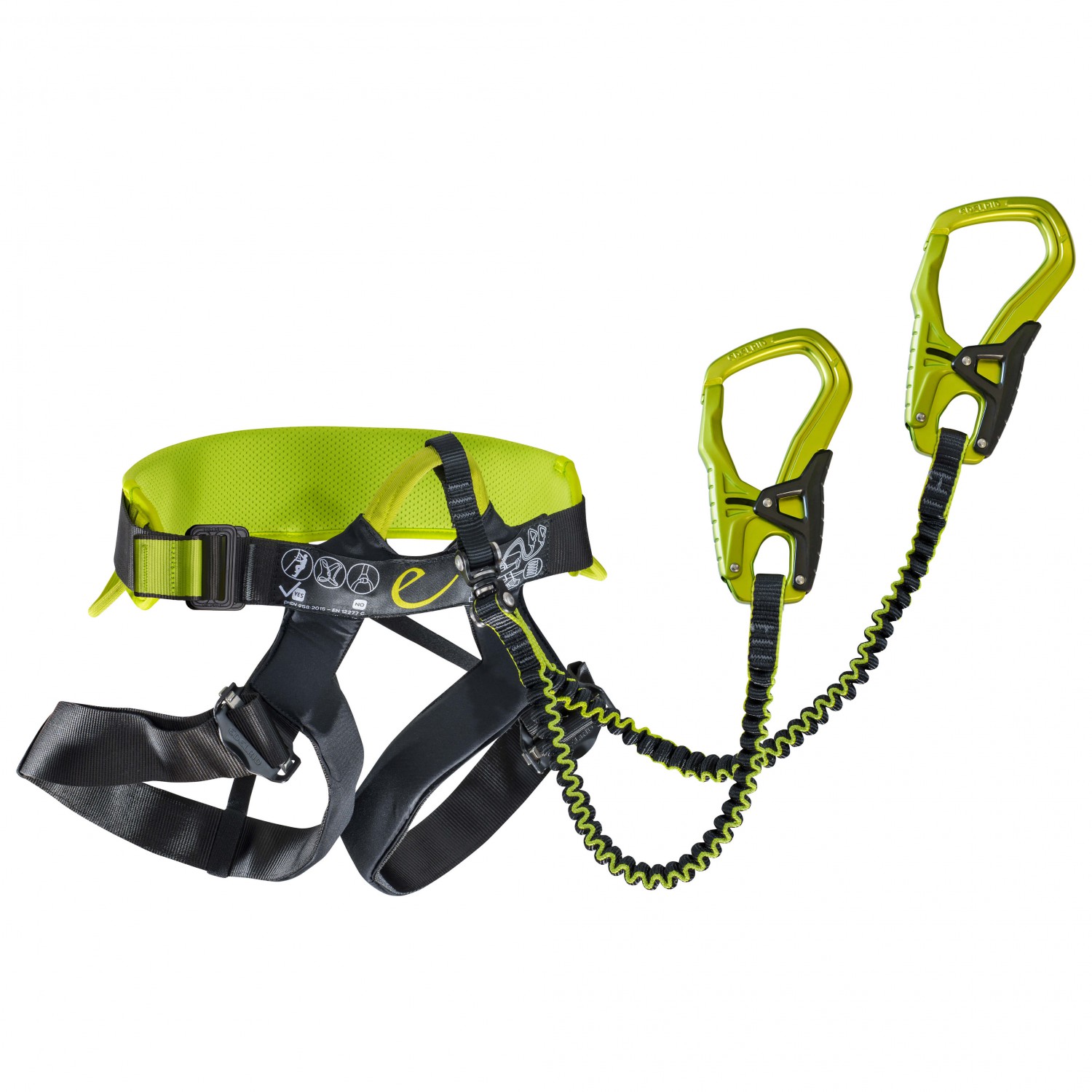 EDELRID Cable Comfort VI – Longe Via Ferrata Ultra Confort Avec Amortisseur Compact & Mousquetons One Touch