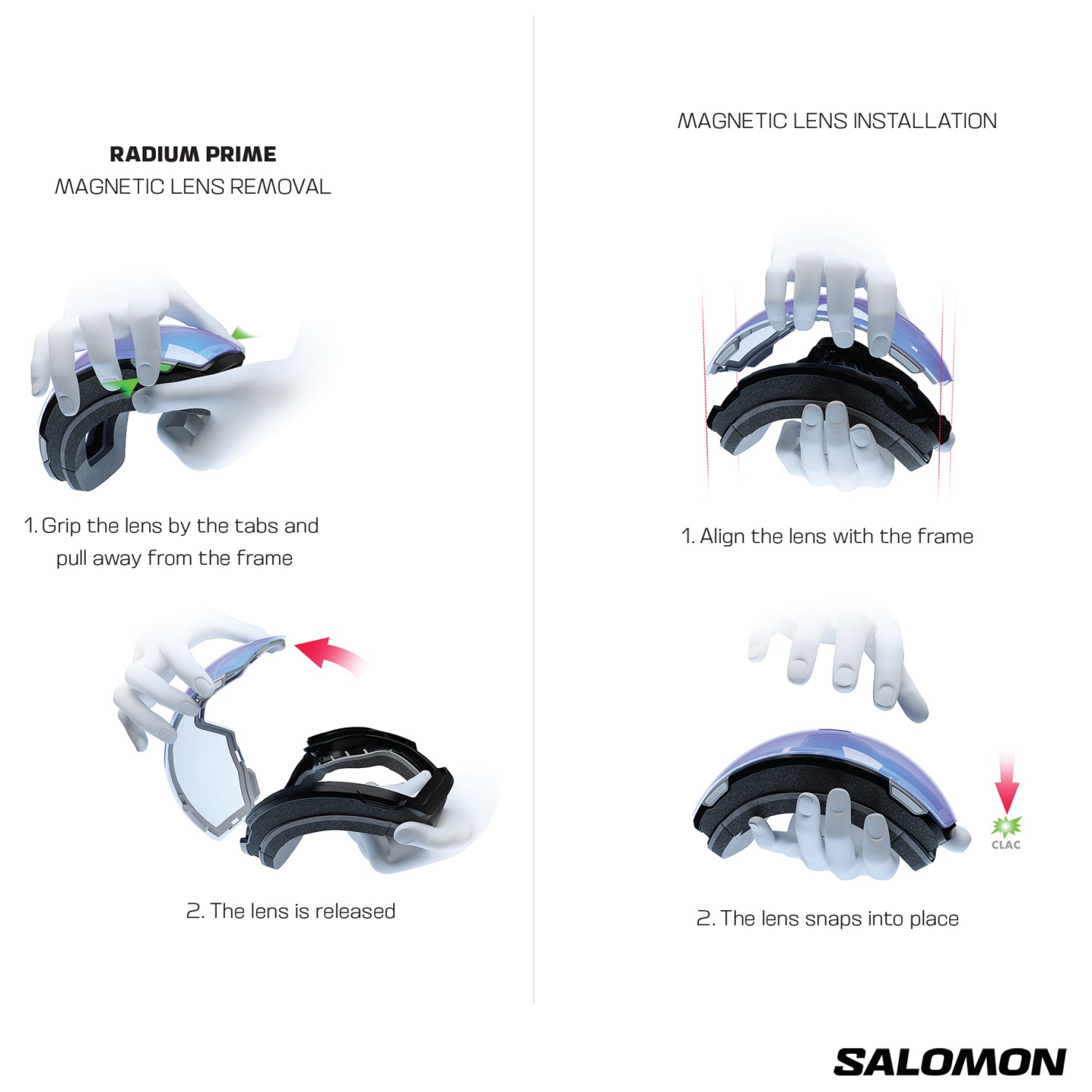Salomon Radium Prime Sigma S3 (VLT 13%) + Lens S2 (31%) - Masque