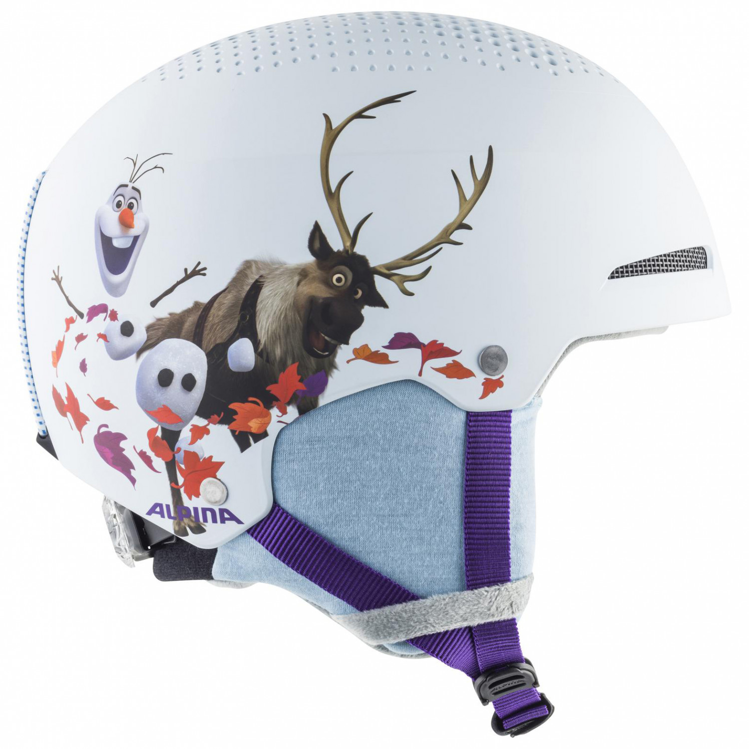 Alpina, Zupo Visor Q-Lite skihelm met vizier kinderen Smoke-Blue Matt blauw