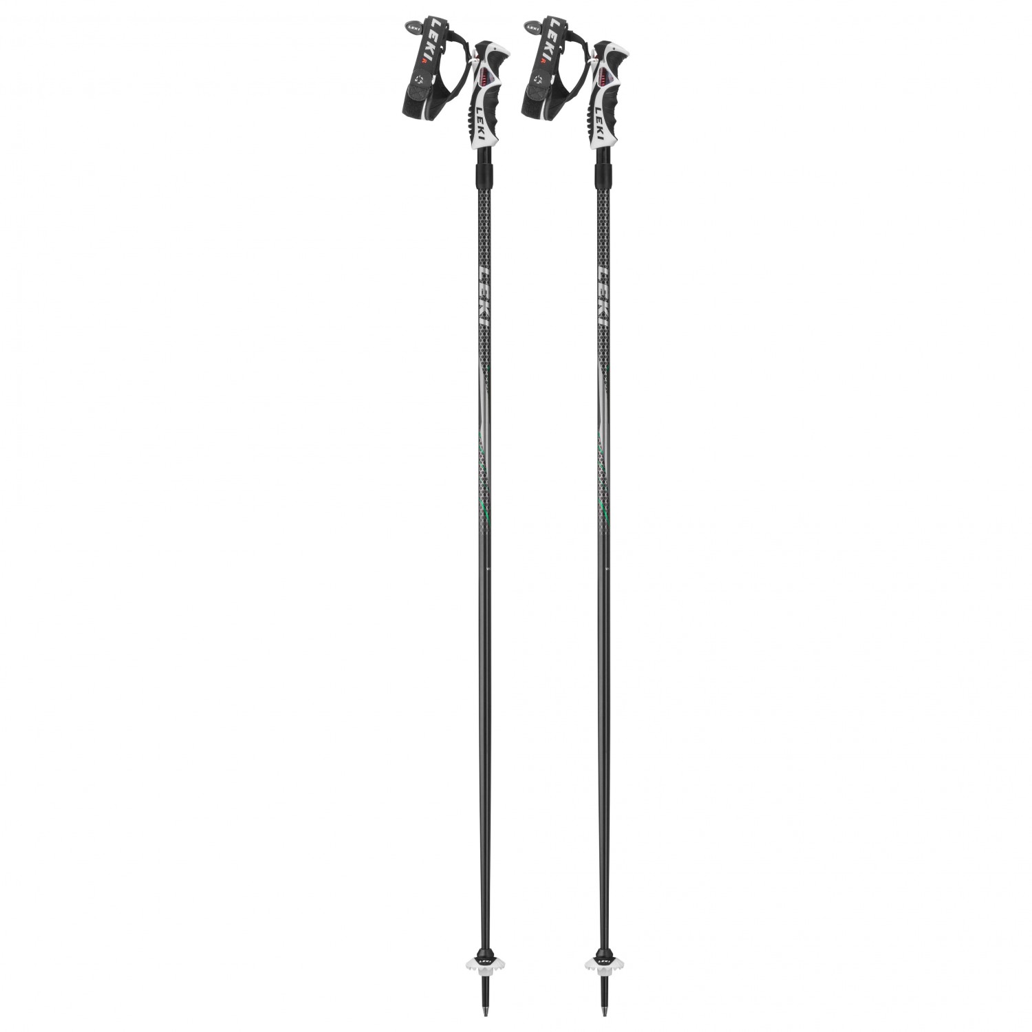 Bâtons de ski Leki Hot Shot - Bâton de ski pour hommes - Anodized Black/Eloxal