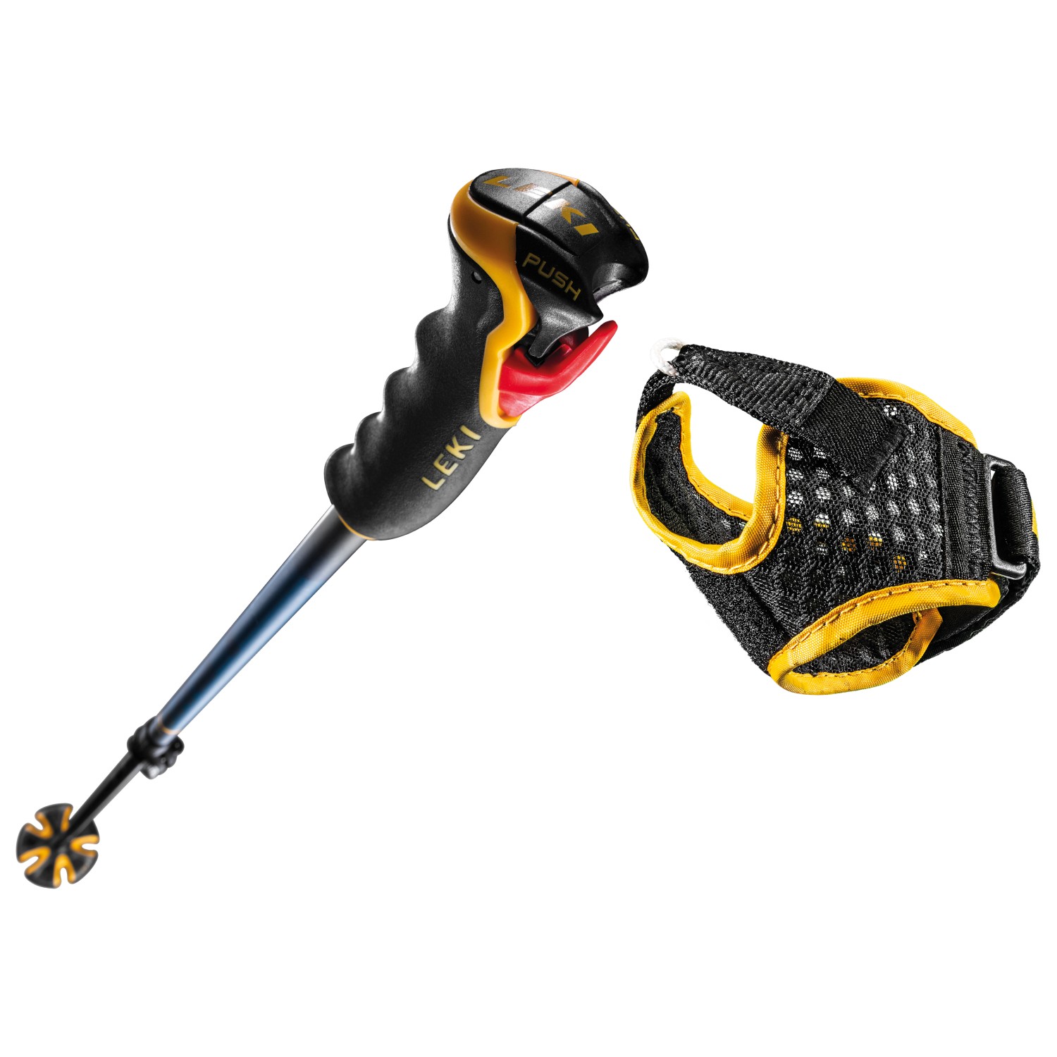 LEKI Spitfire Vario 3D Ski Poles - Adjustable Length (110-140cm), Aluminum, Trigger 3D Grip