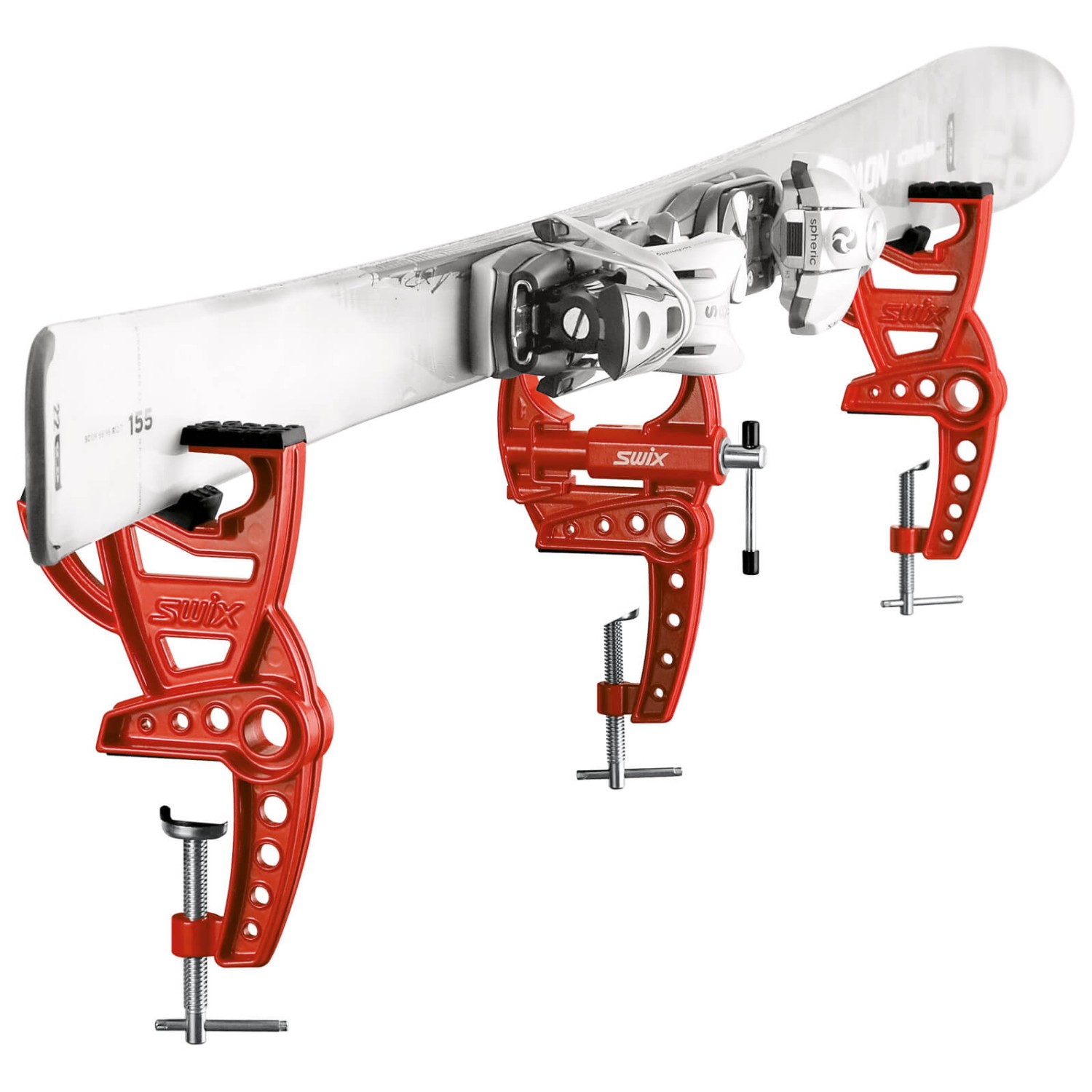 Ski Vise - Skisanner - Skispansysteem - Skihouder - Skibankschroef - Rood