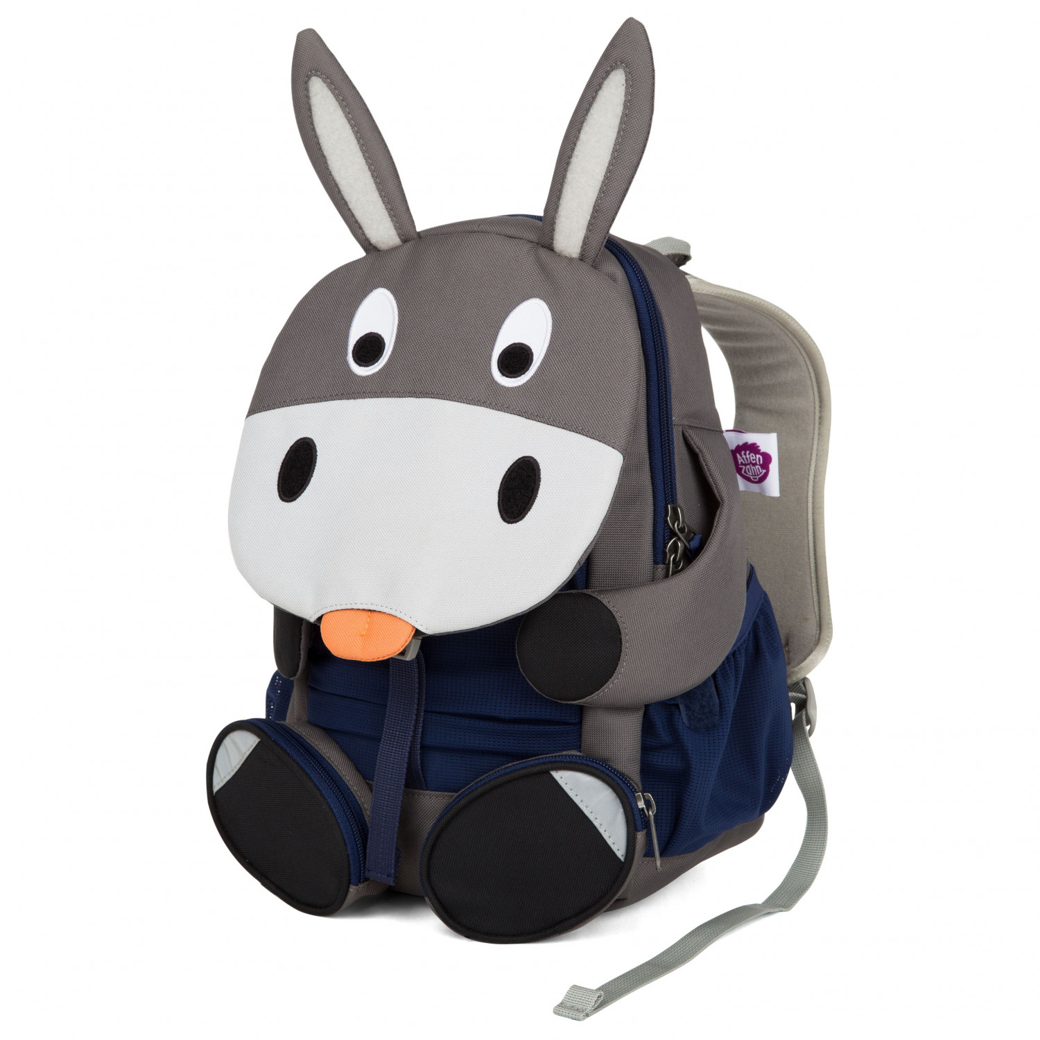 Sac à Dos Ergonomique Affenzahn Pour 1-3 Ans - Réflecteurs, Tire-langue Avec étiquette, Recyclé PET