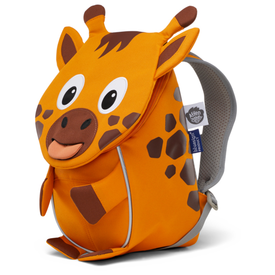 Affenzahn Kinder Rucksack 'Kleiner Freund' – Nachhaltig Aus Recycelten PET-Flaschen, Mit Reflektoren, Verstellbar