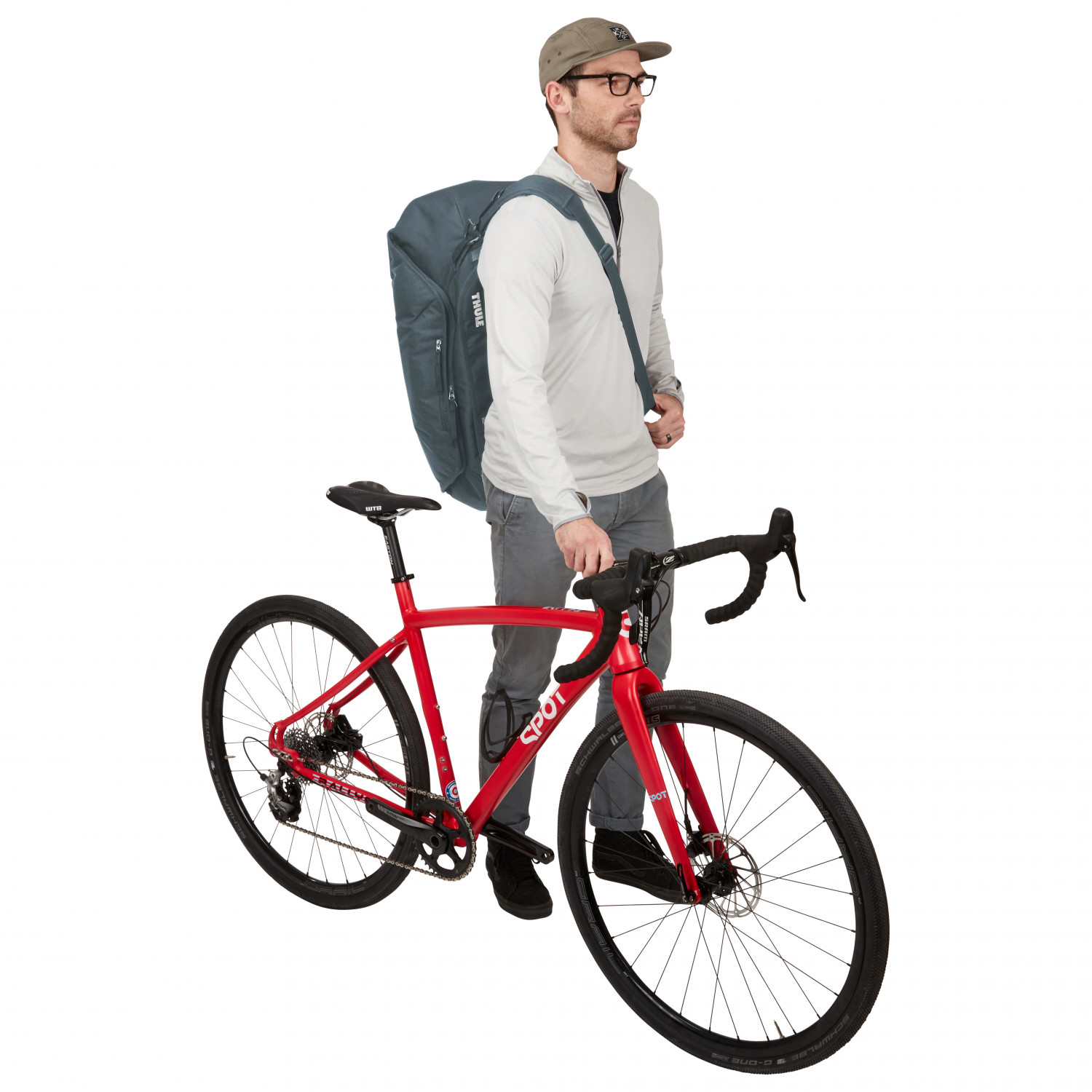 Borsone Da Bicicletta Thule RoundTrip 55 Litri | Per Ciclisti, Organizzato, Certificato Bluesign