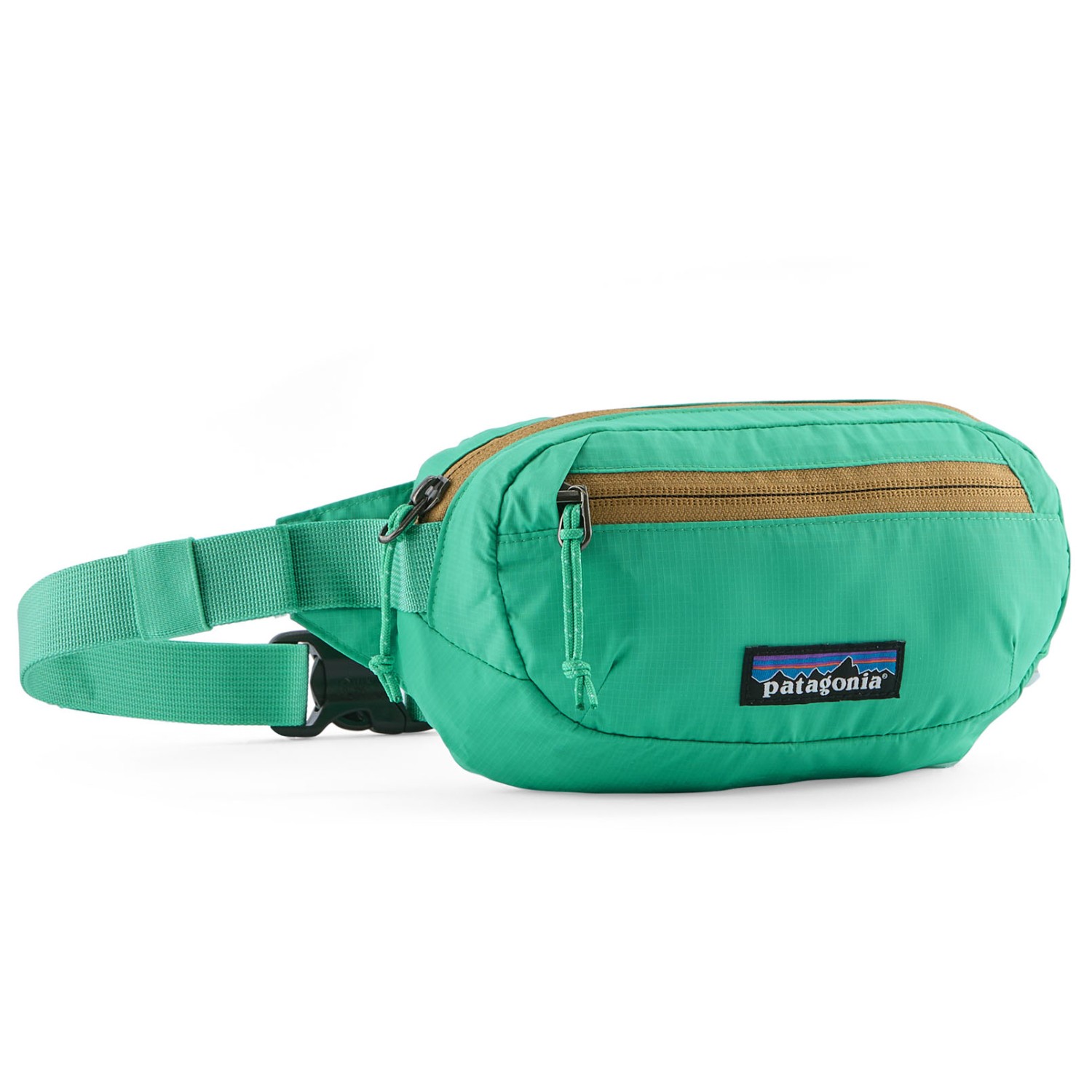 Marsupio Goa Hippie Psy Green - Borsa A Cintura O Spalla In Cotone Con Ricamo Floreale