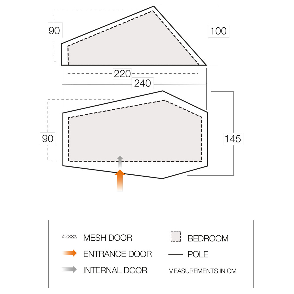 Vango F10 Hydrogen Air - 1-man tent 