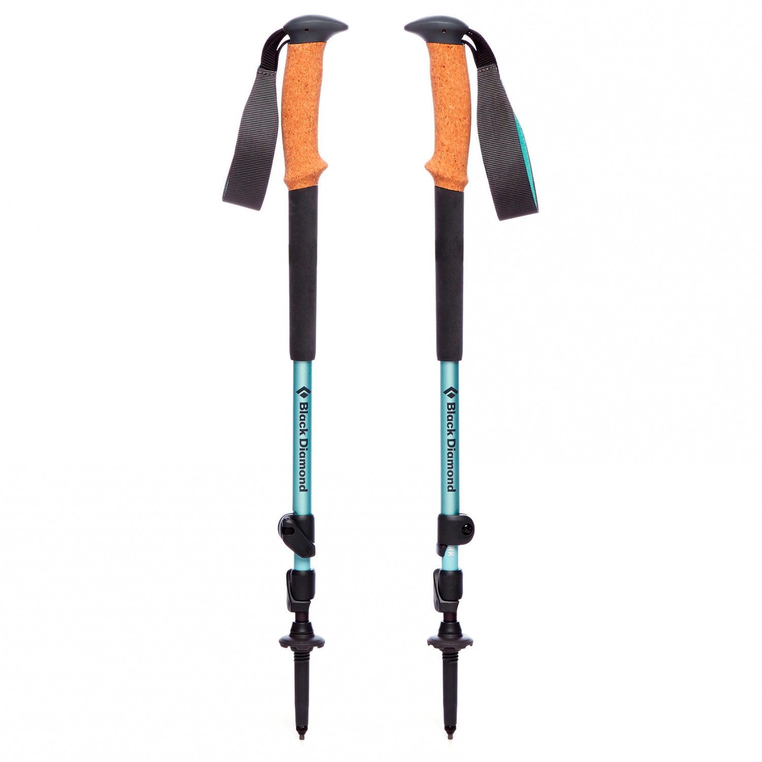 Bastoncini Black Diamond Trail Ergo Cork Nero Rosso