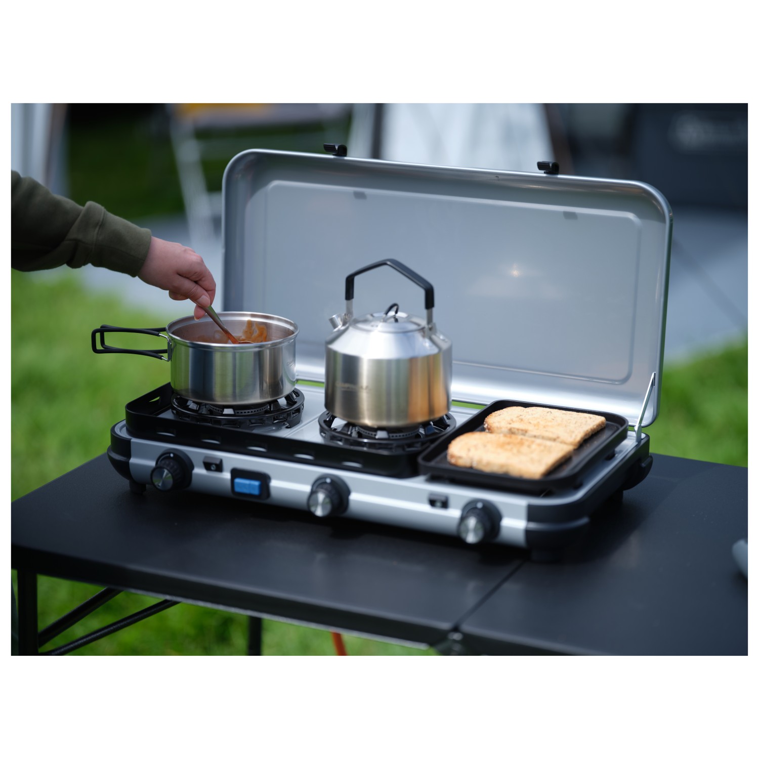 4 tranches camping grils a pain cuisiniere a gaz cuisiniere barbecue