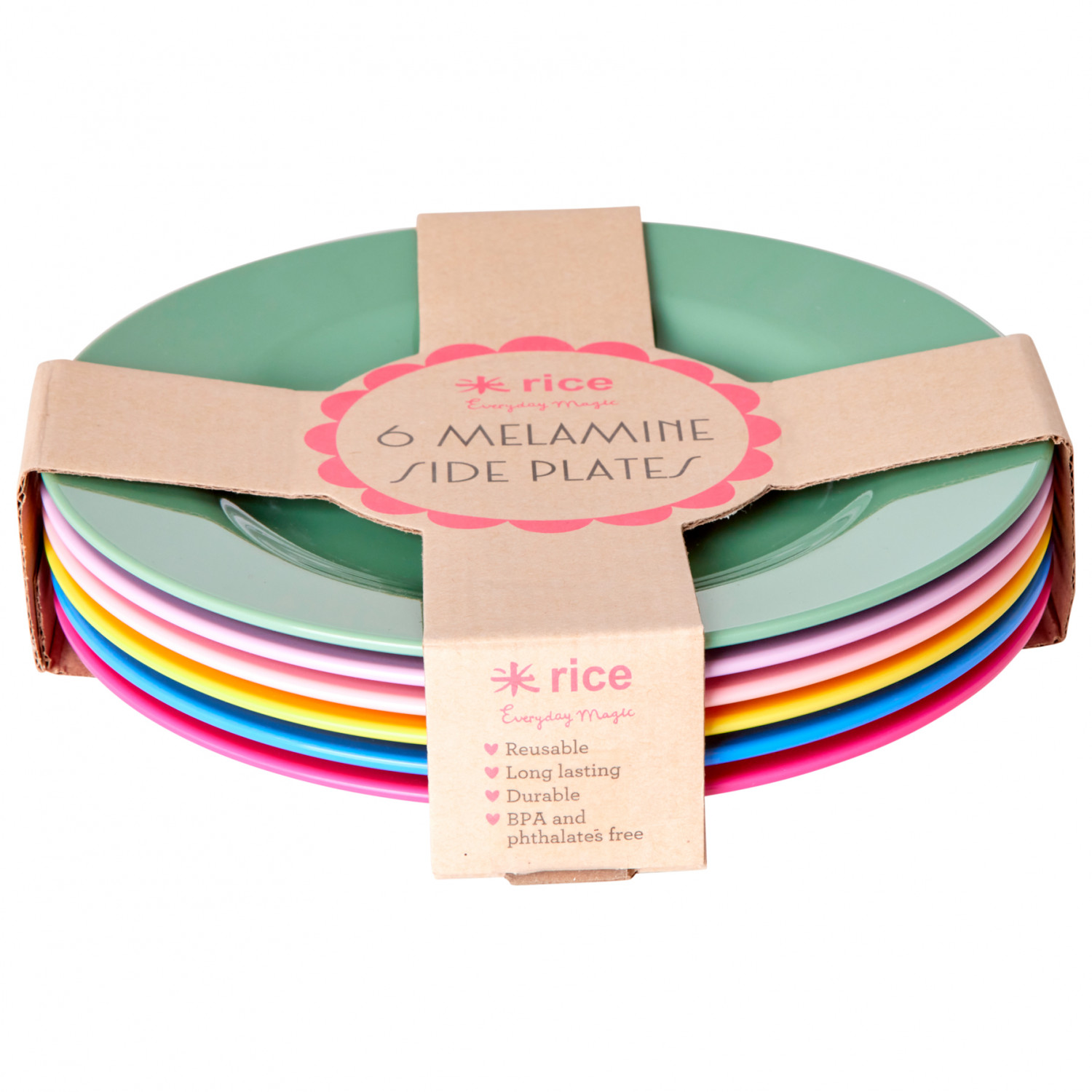 Rice Melamine Round Side Plates Giftbox - Plate | Buy online ...