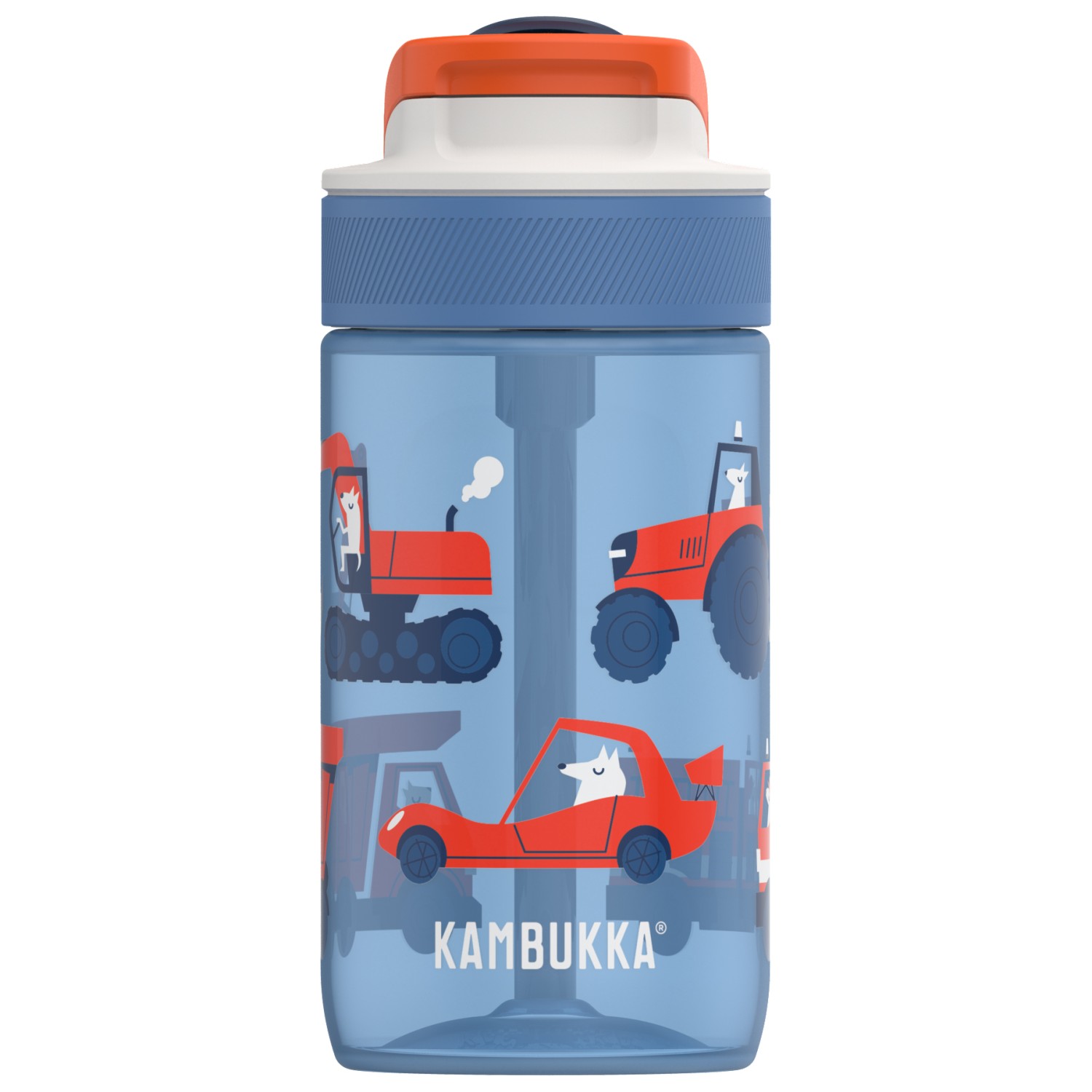 Kambukka Lagoon Drinkfles 400ml - Captain Whale met geïntegreerd rietje