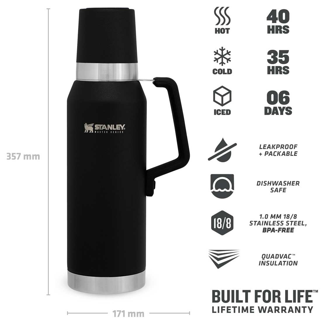 0.5l thermos flask Regal 0.5L Premium Vacuum Insulated Thermos Flask  12H Hot & 24H Cold