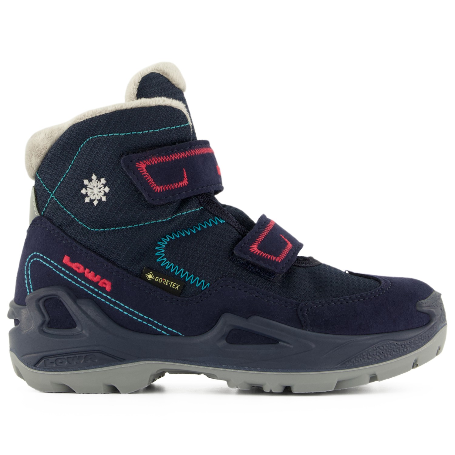 LOWA 641542 MILO EVO GTX MID JR Navy/Lavanda, Navy Lavanda, 26 EU