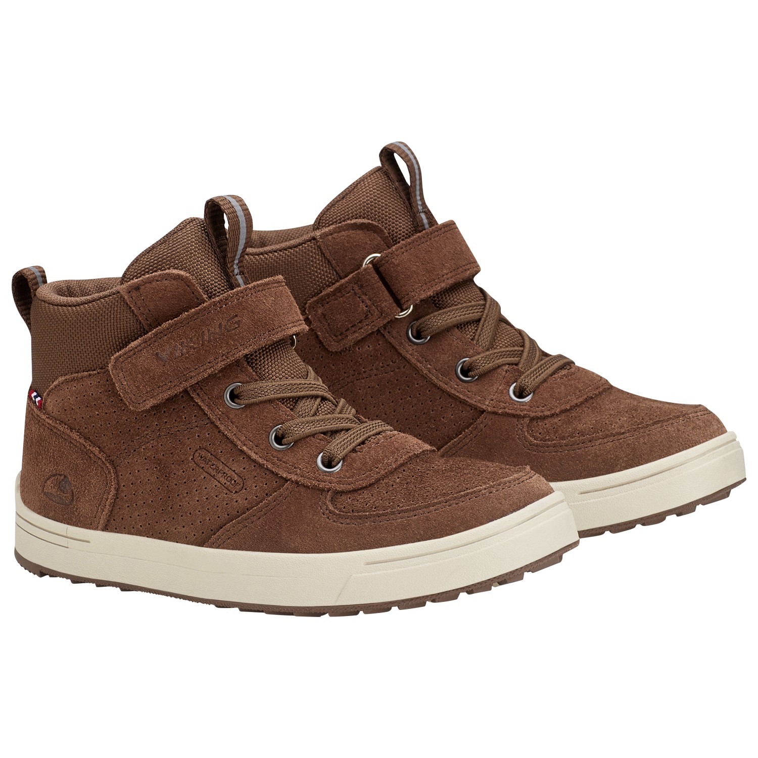 Viking Jungen Samuel Mid WP Sneaker – Wasserdichter Lederschuh Mit Wildleder-Optik