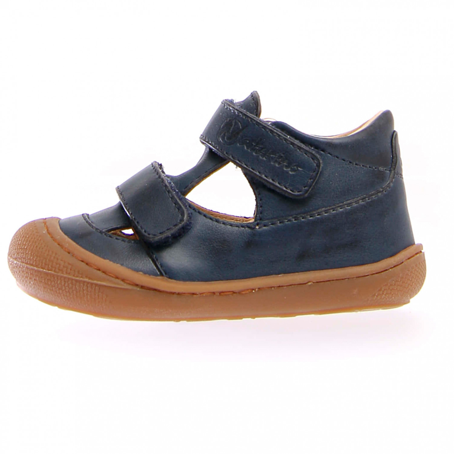 Sandales Naturino PUFFY Pour Enfant - Rose, Taille 26 - Semi-fermées, Semelle Caoutchouc, Double Velcro
