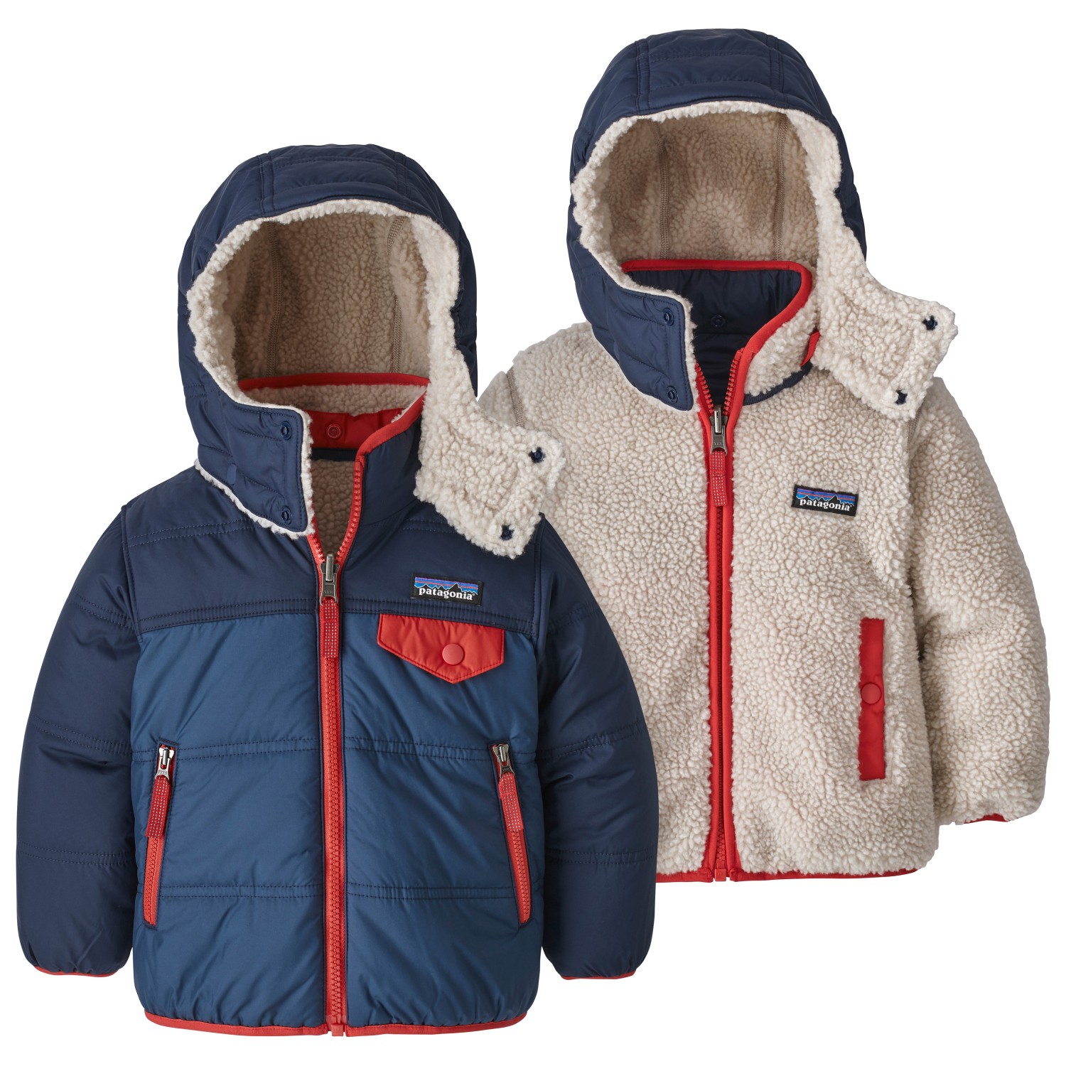 Patagonia Baby Reversible Tribbles Hoody - Winter jacket Kids