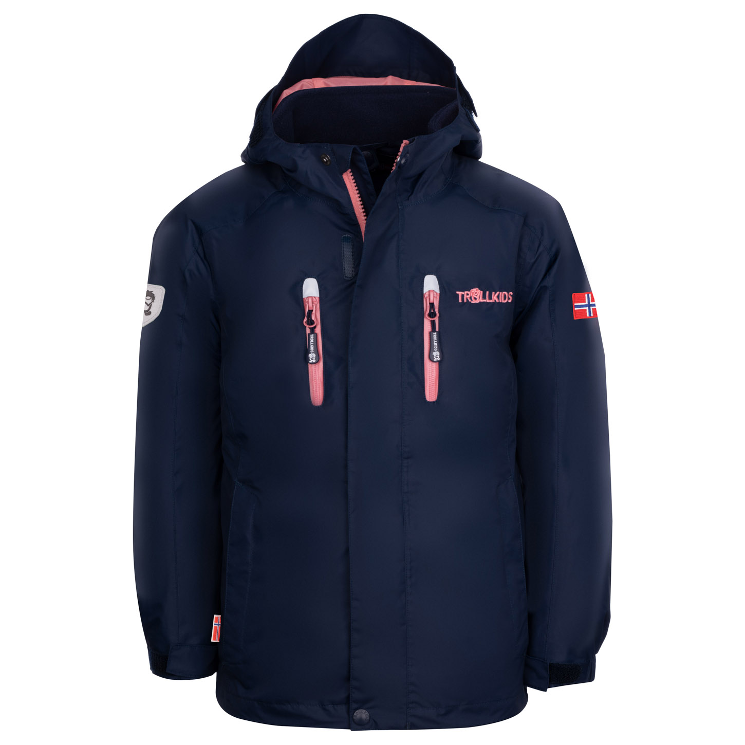 Gilet polaire enfant Arendal bleu marine / bleu clair TROLLKIDS