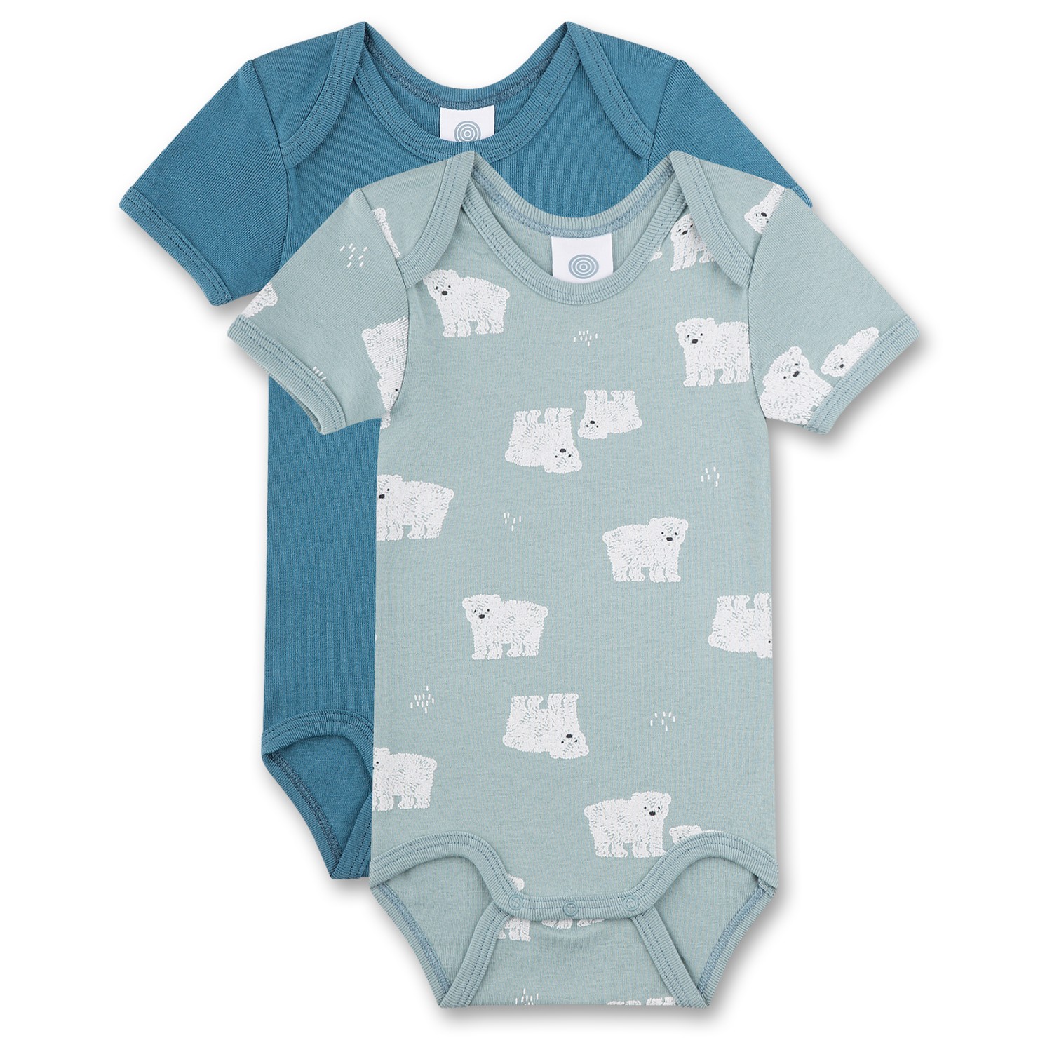 Sanetta Body Avvolgente Bimba In Cotone Organico Beige - Con Coni Gelato - Certificato GOTS