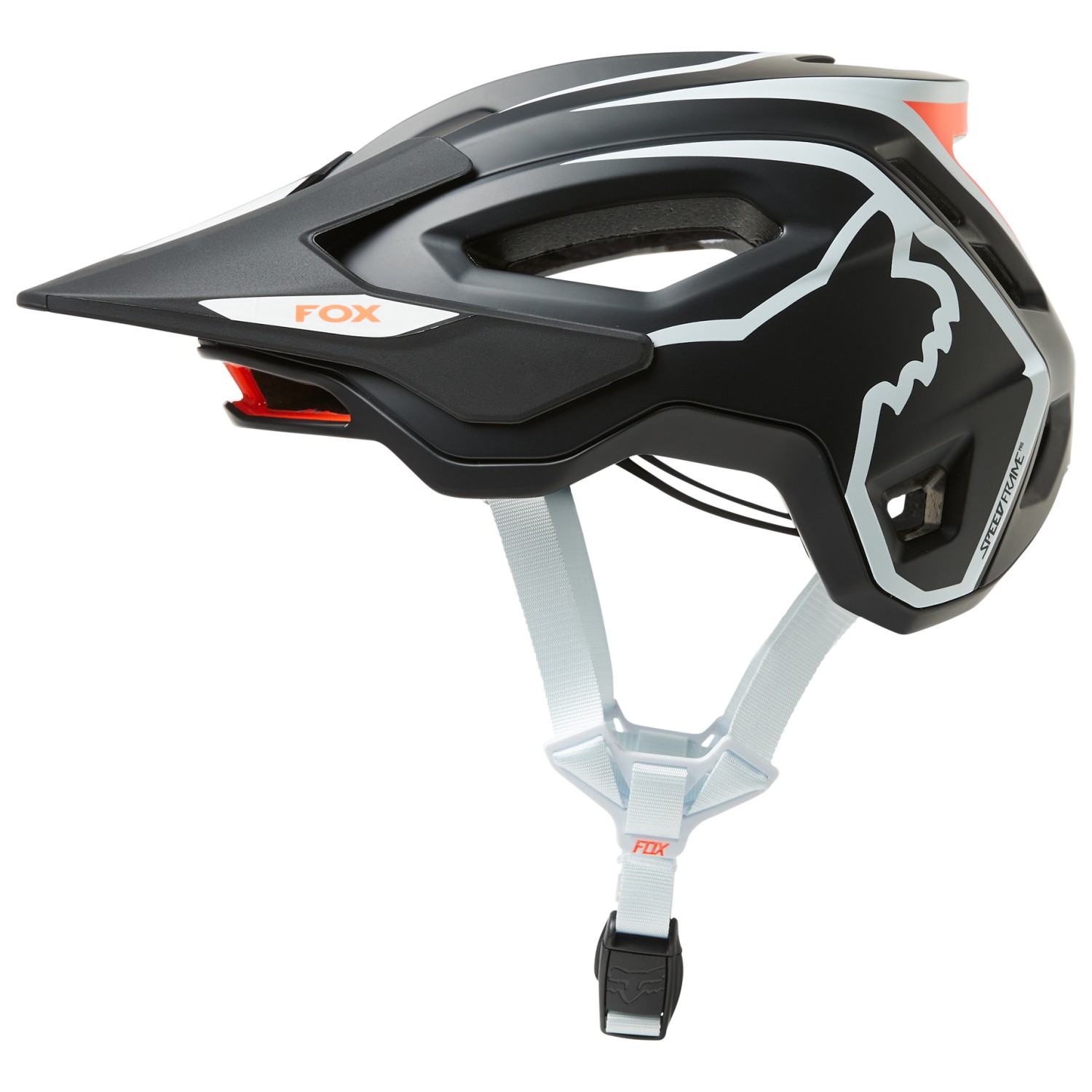 Casco De MTB Fox Racing Speedframe Pro - Color Fluo Naranja, Protección Duradera Y Fácil De Poner