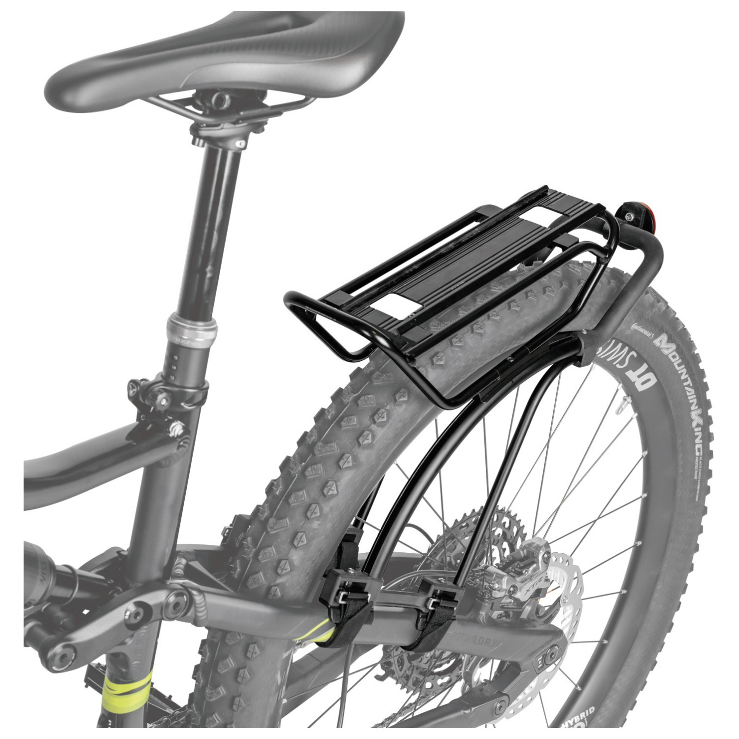 Topeak M1 Tetrarack Front Bike Rack - Fits Suspension Forks, QR Mount, 10kg Capacity