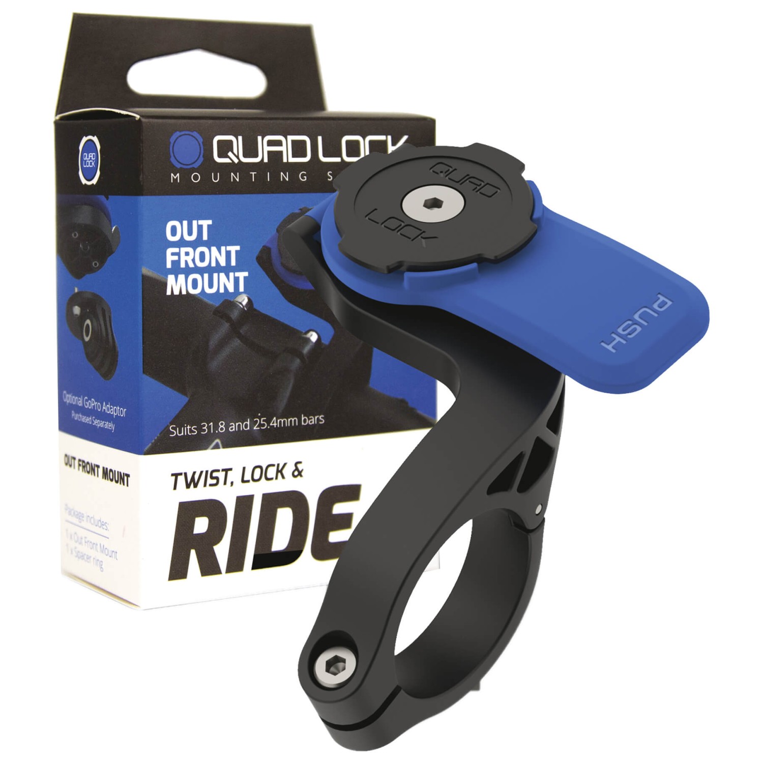 quad lock out front mount pro