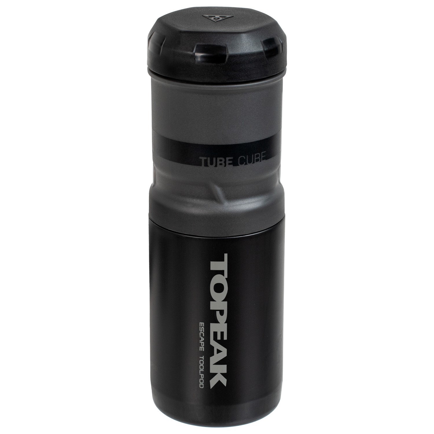 Topeak Escape Pod+ Con Cubo Tubolare – Portaoggetti Per Bici, Nero, 0,75 L