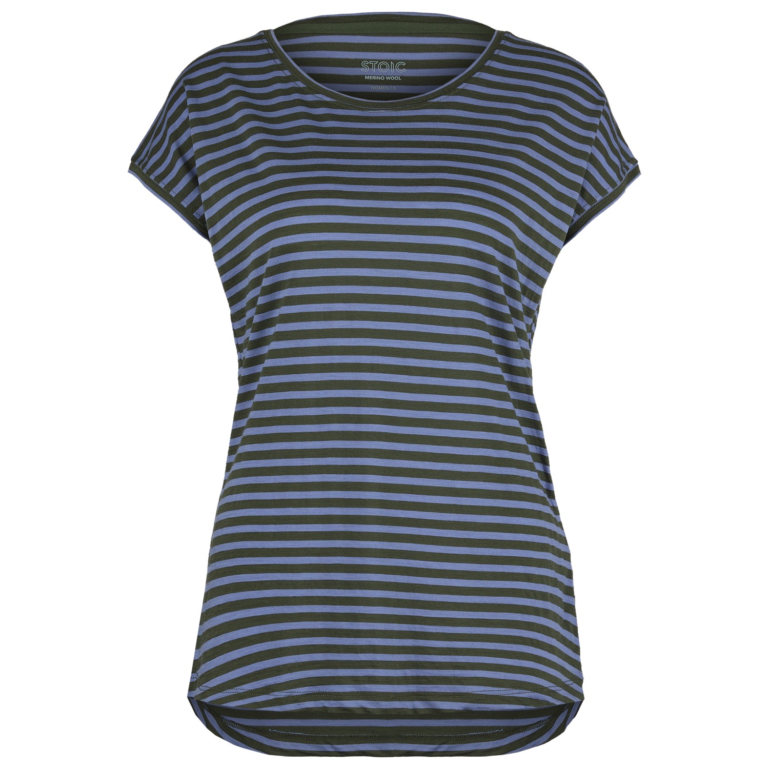 Stoic Merino150 MMXX. T-Shirt Striped loose - Merinoshirt Damen 