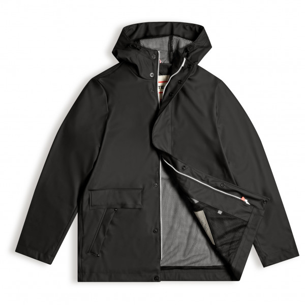Veste De Pluie Longue Homme Imperméable - Genou, Capuche, Bandes Réfléchissantes, Pour Outdoor