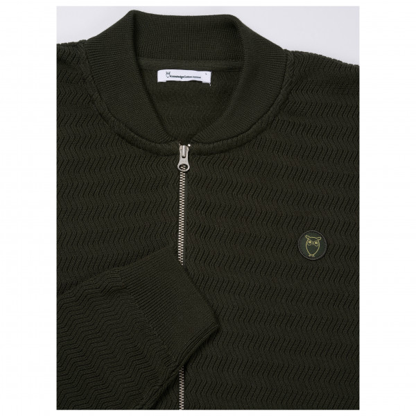 KnowledgeCotton Apparel - Zig-Zag Pattern Badge - Chaqueta sport