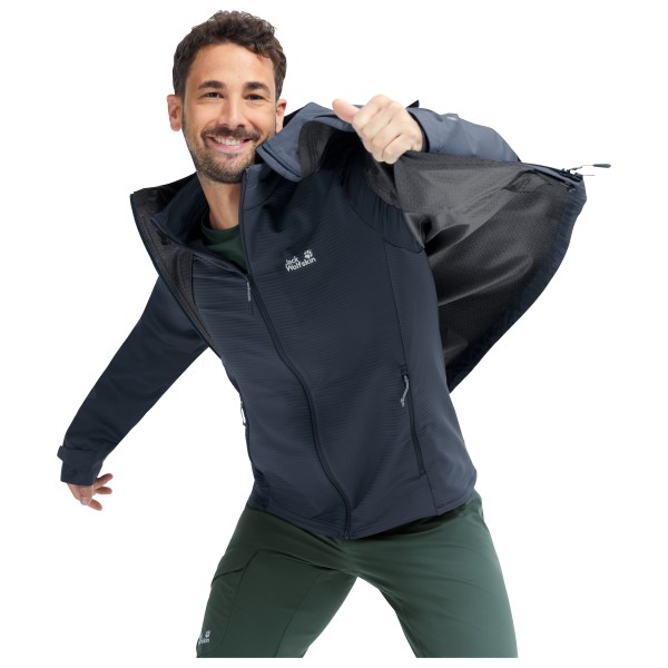 Jack Wolfskin - Litestride 3in1 Jacket - 3 i 1-jakke
