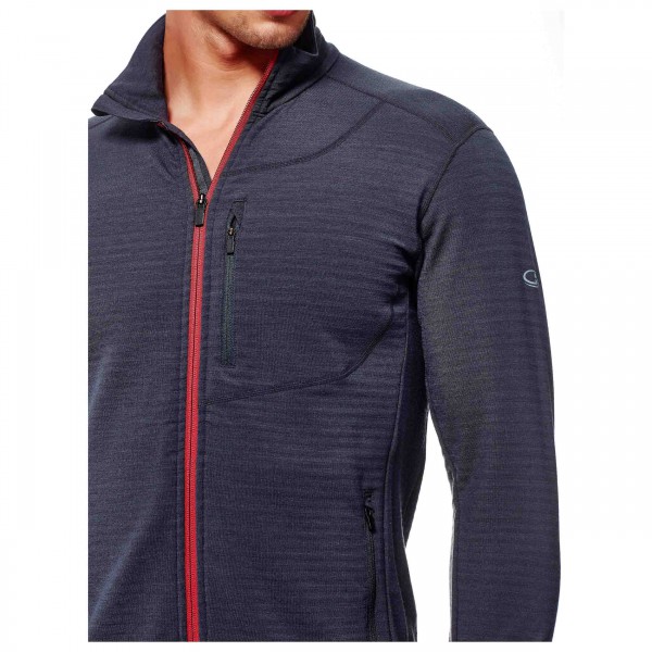 Icebreaker - Descender L/S Zip - Wollen jack