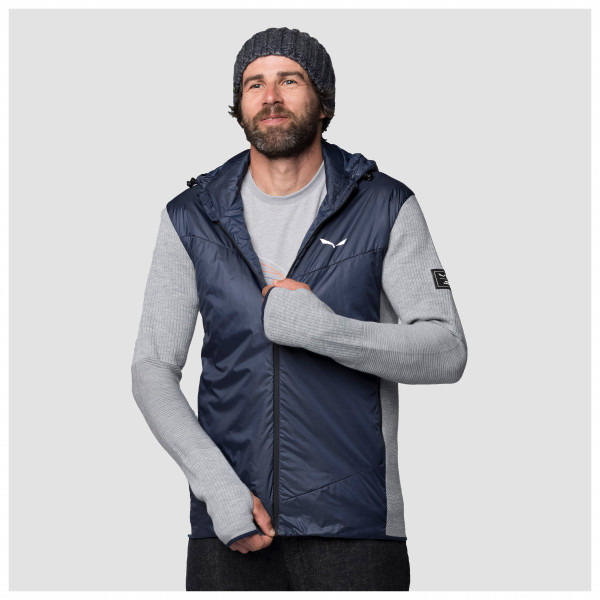 Salewa - Fanes Engineered Alpine Merino Hybrid Jacket - Chaqueta de merino