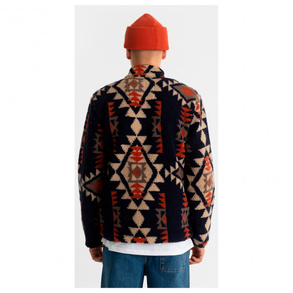 Revolution - Short Printed Fleece Jacket with High Collar - Fleecevest
