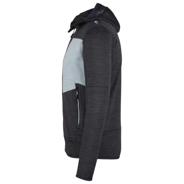 CMP - Jacket Fix Hood Melange Grid Tech - Fleecevest