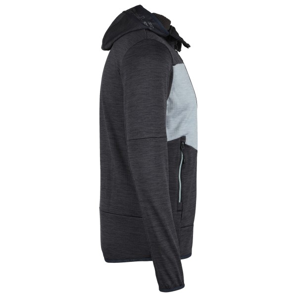CMP - Jacket Fix Hood Melange Grid Tech - Fleecevest