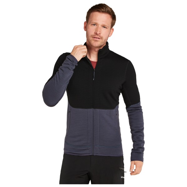 Icebreaker - Merino 400 RealFleece Descender L/S Zip - Jerséis de lana merina