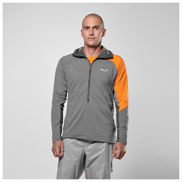 Salewa - NXT Hybrid 1/2 Zip Tee - Maglia con zip e cappuccio