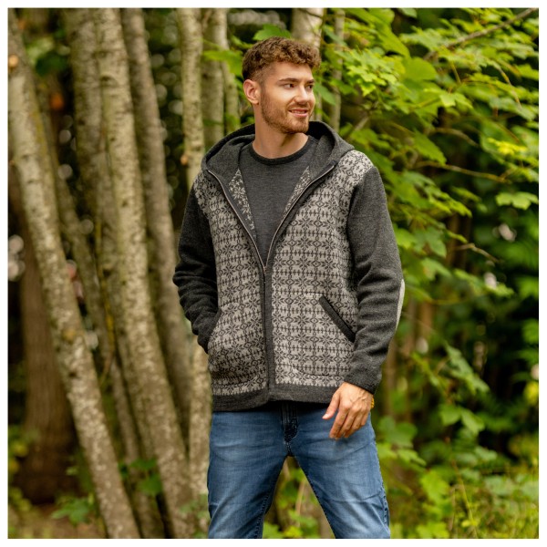 Albmerino - Kapuzen Jacke Norweger - Hoodie met rits