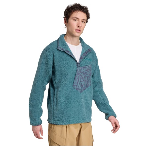 adidas Terrex - Terrex Xploric High Pile Fleece Pullover - Fleecetrui