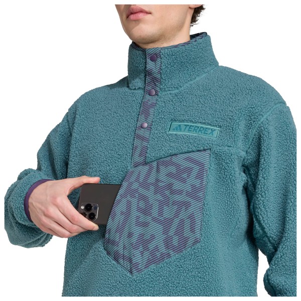 adidas Terrex - Terrex Xploric High Pile Fleece Pullover - Fleecetrui