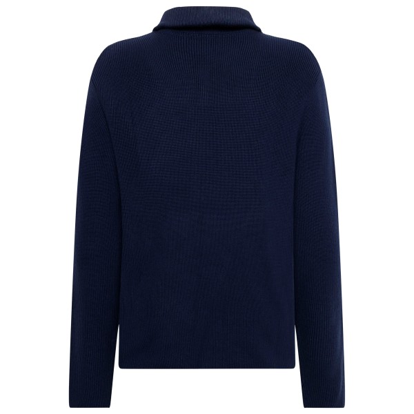 KnowledgeCotton Apparel - 1/2 Neck Zip Merino Wool Rib Knit - Merinowollen trui