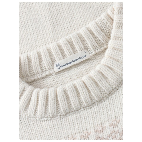 KnowledgeCotton Apparel - Lampswool Campaign Pattern C. Neck - Wollen jas