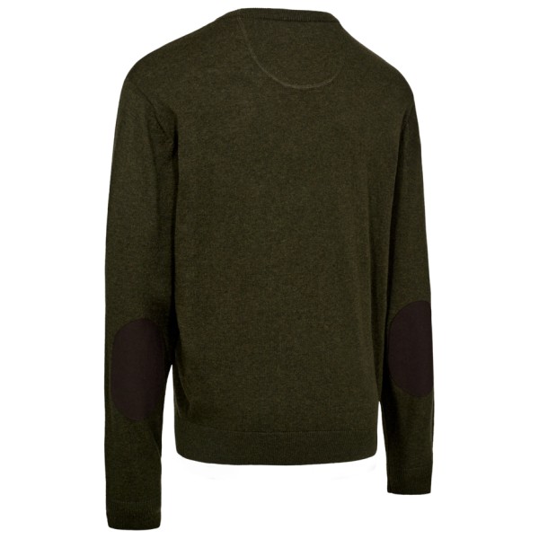 Deerhunter - Harrington Knit with O-Neck - Merinowollen trui