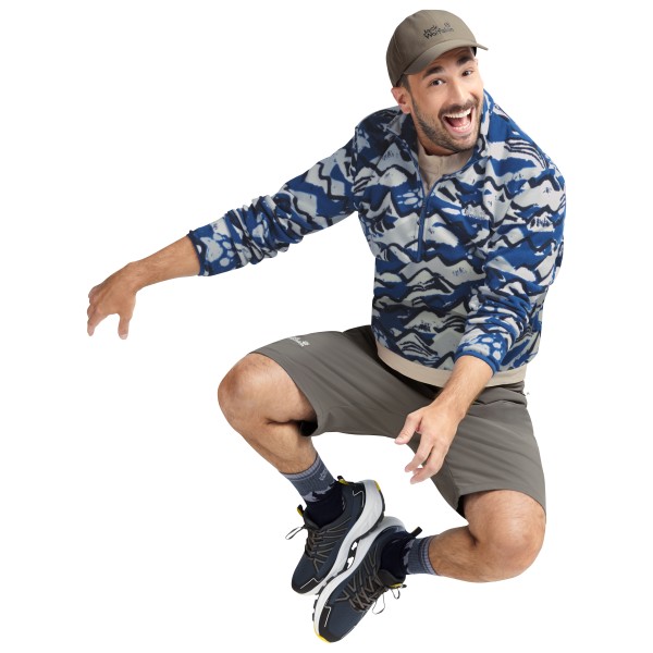 Jack Wolfskin - Paw Era 100 Print Halfzip - Fleecepulloverit