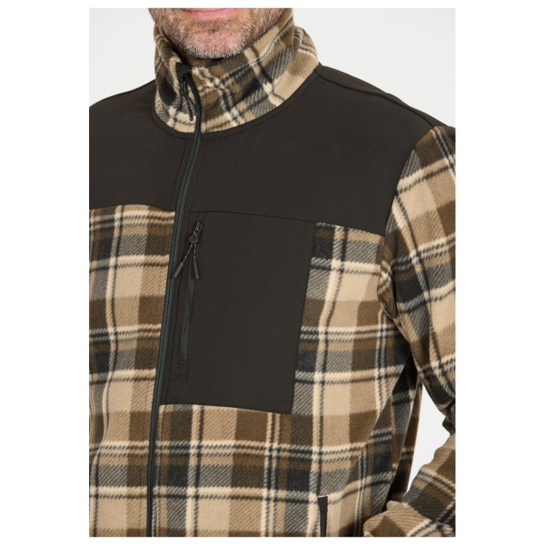 Whistler - Astrali Checked Fleece Jacket - Fleecetakki