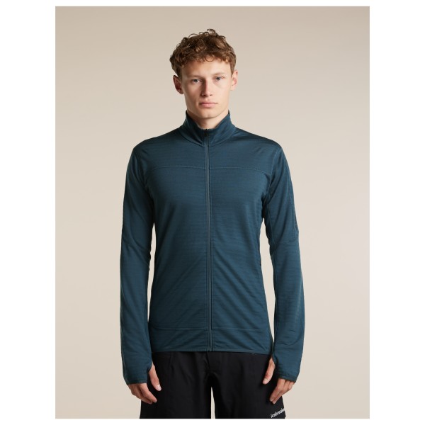 Icebreaker - Merino 300 Realfleece Descend L/S Zip - Merinowollen trui