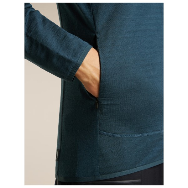 Icebreaker - Merino 300 Realfleece Descend L/S Zip - Merinowollen trui